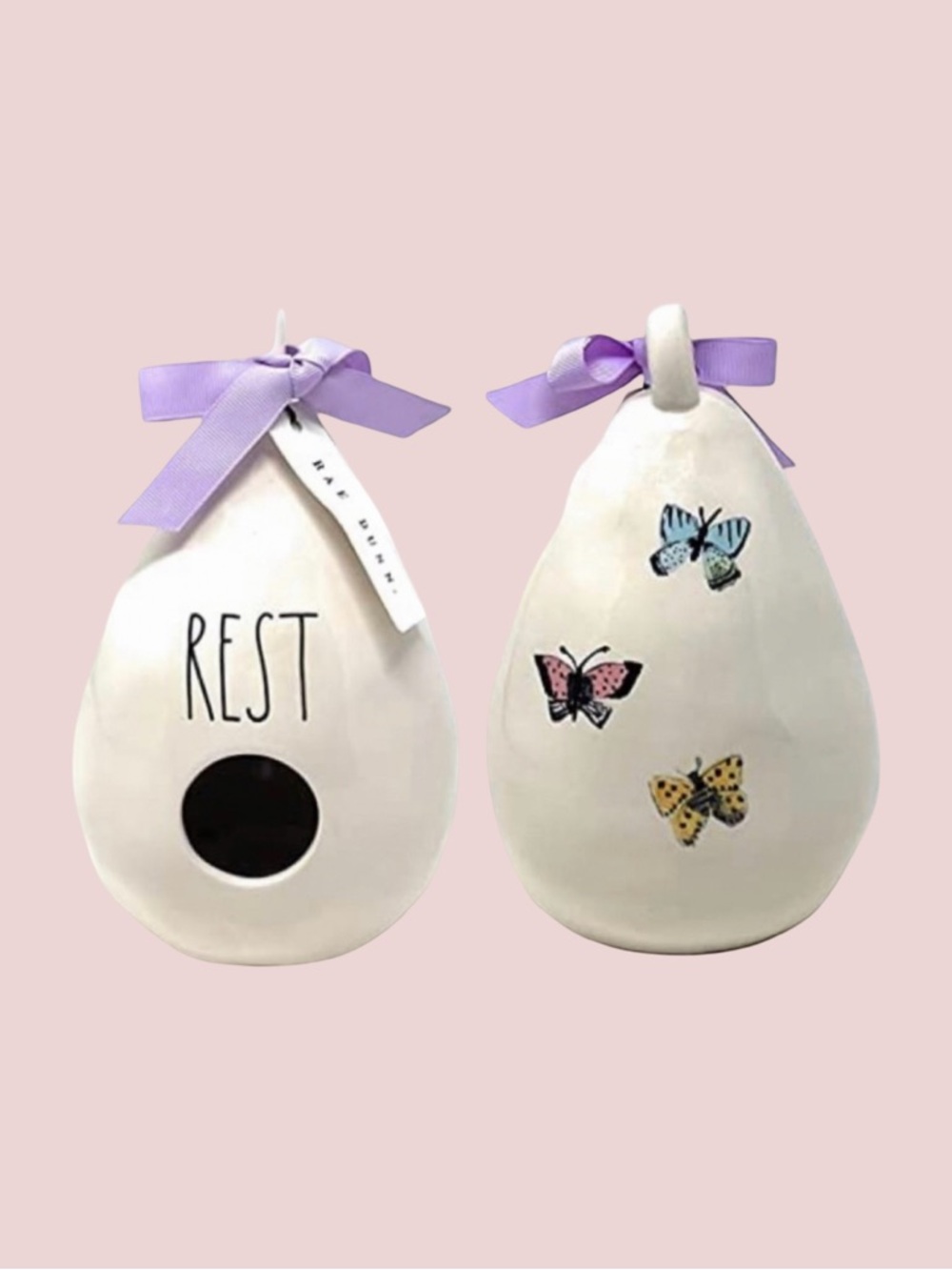 NWT Rae Dunn ~ REST Teardrop Birdhouse 🦋